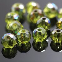 Isywaka New Deisgn Colors 4*6mm 50pcs Rondelle Austria faceted Crystal Glass Beads Loose Spacer Round Beads for Jewelry Making
