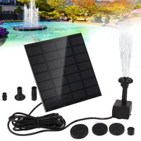 11/15.5cm Water Fountain Pumps with Solar Power Panels: 8 - Nozzle Outdoor Watering Systems, Garden Decoration Energy