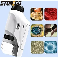 Portable Handheld Microscope 60X to 100X Magnification for Scientific Observation Perfect for Experiments and Field Research