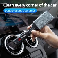 2 In 1 Car Dust Tool Cleaning Brush Accessories Interior For Mitsubishi Lancer Mirage ASX Ralliart Outlander Jinxuan Lancer Ex