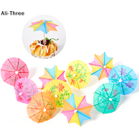 20-50Pcs Multi Coloured Paper Cocktail Umbrellas Mini Party Drink Accessories