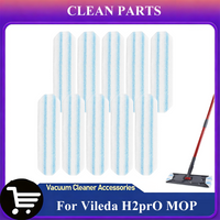 Replacement Mop Pads For Vileda H2prO / 0-Cedar H2prO Flat Microfibre Washable Reusable Flat Mop Mopping Head Accessories