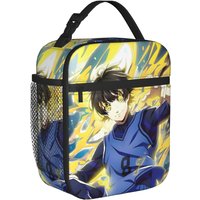 Blues Locks Insulated Lunch Bag Cooler Bag Reusable,Lunch Container Meguru Bachira Large Lunch Box Tote Food Storage Bags