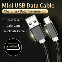 NNBILI USB A to Mini USB Cable Fast Data Charger Mini-USB Cable For MP3 MP4 Player Car DVR GPS Digital Camera HDD Mini USB 1M/2M
