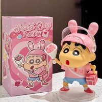 Cute Flower Crayon Shin-Chan Figure, Anime Action Figurines Collectible Statue, Home Desktop Decor, Birthday Gift For Girlfriend