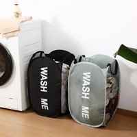 1pc Portable Mesh Pop Up Laundry Hamper Wide Opening Breathable Collapsible Space-Saving Laundry Basket Dorm Travel Bathroom