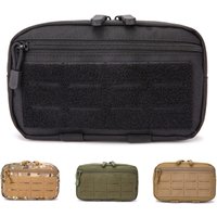 1000D Nylon Laser Cut Molle Admin Pouch Compact Water Resistant EDC Utility Tool Bag for Tactical Vest Belt Backpack Hunting
