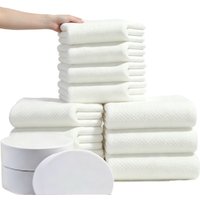 3/5/10PCS White Large Bathroom Towels Soft Absorbent Quick Dry Towels Bathroom Pool Beach Swim Yoga White Large Bathroom Towels