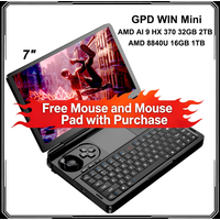 GPD WIN Mini Pocket Gaming PC AMD Ryzen AI 9 HX 370 8840U 32GB DDR5 1TB 2TB SSD 7“ with Upgraded Touchpad Powerful Cooling Fan