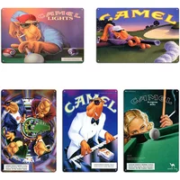Vintage Joe Camel Roulette Ad Metal Plaque Poster Party Club Classic Pub Wall Cave Character Joe Camel Tin Sign Poster