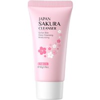 Laikou Sakura Facial Cleanser 50g Deep Pore Cleansing Oil Control Moisturizing Brightening Gentle Face Wash All Skin Types