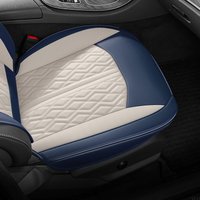 Front Single Car Seat Cushion,Nappa Leather Classic Color Options,Universal Fit ,Breathable & Waterproof,All-Season