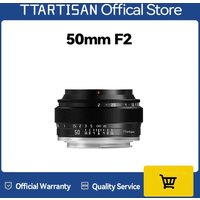 TTArtisan 50mm F2 Prime Lens for Sony E Mount Fujifilm XF Canon M Leica L Nikon Z Panasonic Olympus M43 Camera Lens