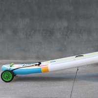 Kayak Cart Canoe Cart Practical Easy to Install Carrier Kayak Trailer for Kayaking Outdoor Paddleboard Boating Float Mats