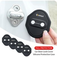 Automotive Upholstery Silicone door lock cover For Smart Fortwo 451 450 453 Forfour EQ Cabrio Crossblade ROADSTER