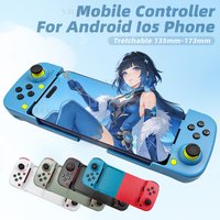 D3 Mobile Gamepad Wireless Game Controller for Cell Phone for Xiaomi/Samsung/iOS/Switch Stretching Joystick with Turbo Macro