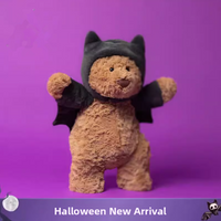 Halloween Barcelo Bear Bat Costume Plush Toy Comfort Companion Doll Dolls Christmas Girls Gift Soft Rabbit Velvet Material
