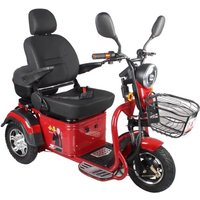 14 Inch Electric Tricycle For Elderly Family With Rotating Trunk And Seat 600W 60V 3 Wheels Mobility Scooter For Disabled People