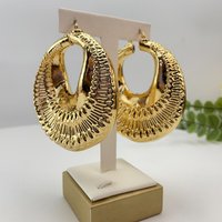Yuminglai Fashion Luxury Dubai Jewelry Accessories Superior Quality Goldplated Earrings for Women FHK29338