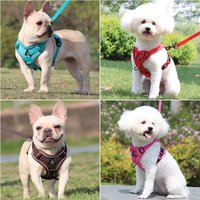 Reflective Trim Cat Harness Leash Vest Style Universal Cat Harness Leash Set Anti Escape Adjustable Adjustable Cat Harness