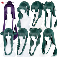 Anime Mao Mao Cosplay Wig Jinshi Cosplay Wig 50cm Dark Green 85cm Purple Wig Heat Resistant Synthetic Hair Halloween Maomao Wigs