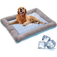 Cooling Dog Bed Pet Cool Mat For Cats And Dogs | Ice Silk Material Soft For Summer Sleeping Product Dog Beach Bed
