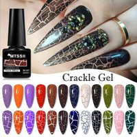 7ml Crackle Polish Nail Fashionable Color Gel Polish Semi Permanant Soak Off Air Dry For Manicure Nail Art Varnish Nail Supplies