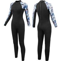3mm Women Wetsuit Long Sleeves Neoprene One-Piece Diving Suit Swimsuit Keep Warm Surfing Diving Kayaking Freediving Swimming