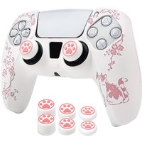 Silicone Cover with 6 Thumb Grips For PS5 Controller Soft Skin Case Anti-Slip Shockproof Dustproof Covers Accessories for PS5