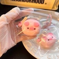 Cute Pink Pig Squishy Fidget Toy Sticky Slow Rising Soft Squeeze Sensory Stress Relief Anti Anxiety Calming Toy