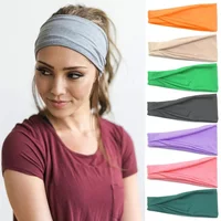 Women Headband Twist Cotton Sport Wide Turban Twisted Knotted Headwrap Girls Hairband Fashion Head Band Hair Accessories