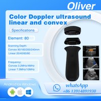 Swappable wireless probe color Doppler ultrasound linear and convex array support Android, Apple, Windows system