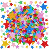 Glitter Foam Star Stickers Colorful Self Adhesive EVA Foam Stickers DIY Crafts Scrapbooking Home Christmas Party Decoration