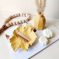 1 piece 3D maple leaf silicone mold for resin casting and plaster concrete, coasters, natural aesthetic, smooth surface