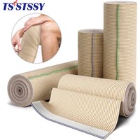 1 Roll Elastic Bandage Wrap Premium Self-Closing Compression Bandage for Wrist, Calf, Ankle, Foot Sprains,Sport Injuries
