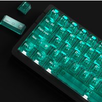 Ice Transparent Keycaps Cherry Profile PC Keycaps for Mechanical Keyboards DIY 60 70 80 90 100 Korean Key Caps