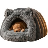 Winter Cozy Warm Pet House for All Seasons Cat Cave House Fluffy Sleeping Bag Suitable for Indoor Kittens and Small Pets