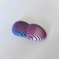 Hollow Layered Quantum Egg Stress Relief Decor, 3D Printed Magic Visual Trick Toy, Collectible Shelf Display Piece