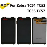 For Zebra TC51 TC52 TC56 TC57 LCD Display Touch Screen Digitizer Glass Panel Sensor Full Assembly For Zebra Replacement Parts