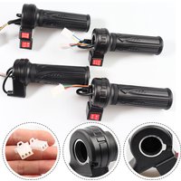 Electric Vehicle Handle Speed Control Without Switch Acceleration Handle Black Leather Handle Sleeve Circular Universal Handle