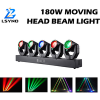 180W Moving Head Beam Light DMX512 Soundgesteuerte Rotierende DJ Mobile RGBW Disco Bühnenlichteffekte für Hochzeiten, Clubs, Events und Bars