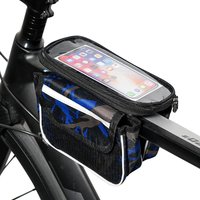 AliExpress 2025 Bicycle Pannier Top Front Tube Frame Bag Waterproof MTB Road Bike Storage 6.0 Inches Phone Case Cycling Bag Touch Screen