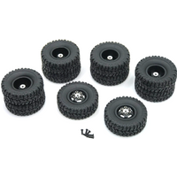 Metal Upgrade Front Single Rear Dual Hub Tire For WPL B16 B36 HengLong FeiYu JJRC 6WD RC Car Parts