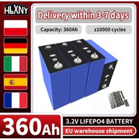 Nowa ogniwo LFP 3.2V 360Ah, 10000 cykli, do samodzielnego montażu (DIY) w systemach 12V/24V/48V, bateria LiFePO4 o wysokiej pojemności do kamperów, pojazdów elektrycznych, ciężarówek, magazynów