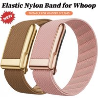 Nylon Fitness Band for Whoop 5.0 Strap for WHOOP 5.0MG Woven Elastic Sports Strap With Gold/Silver/Rose Gold metal frame