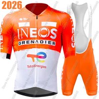 AliExpress NONE Ineos Grenadiers 2026 Team Cycling Jersey Set Men Summer Aero Clothing Kit Road Bike Shirts Suit Bicycle Bib Shorts MTB Maillot