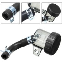 Universal Motorcycle Brake Fluid Reservoir Rear Master Cylinder Tank Oil Cup Pipe Bracket For Honda Suzuki Kawasaki Yamaha