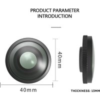For DJI Osmo Nano 185° Wide-angle Widening Visual Field Aluminum Alloy Frame Lens Camera Accessories