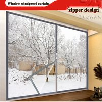 Winter sealed windows, windproof, cold proof, leak proof, plastic cloth, zipper style transparent film, rainproof, customizable