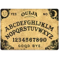 Ouija Board Brown Tin Sign art wall decoration,vintage aluminum retro metal sign,iron painting